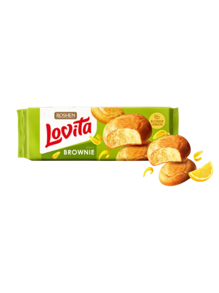 Lovita Blondie Brownie с лимоном 152г /21шт